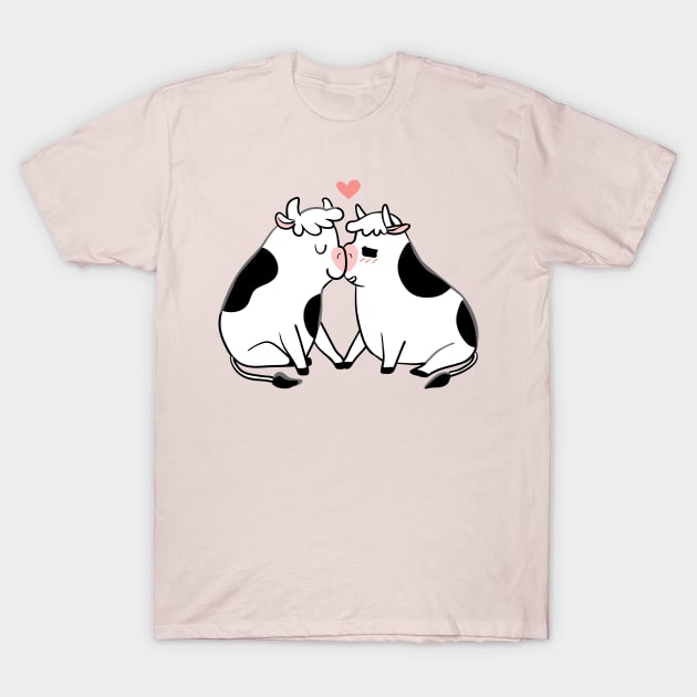 Moo Kisses T-Shirt by huebucket